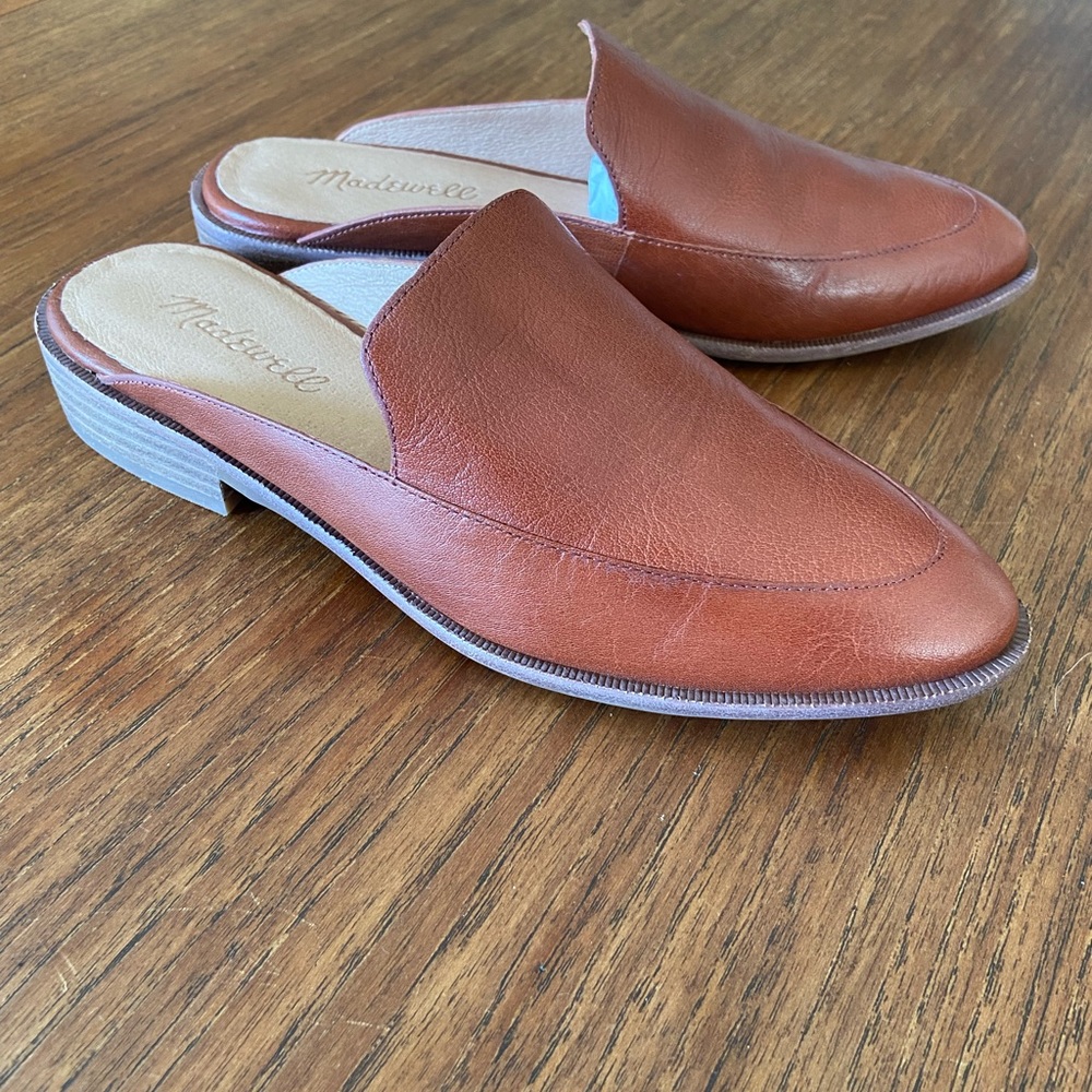 NEW Madewell Frances Loafer Mule in Leather 6